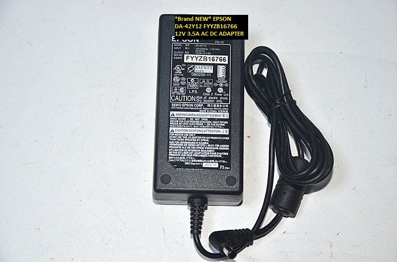 *Brand NEW*12V 3.5A EPSON DA-42Y12 FYYZB16766 AC DC ADAPTER